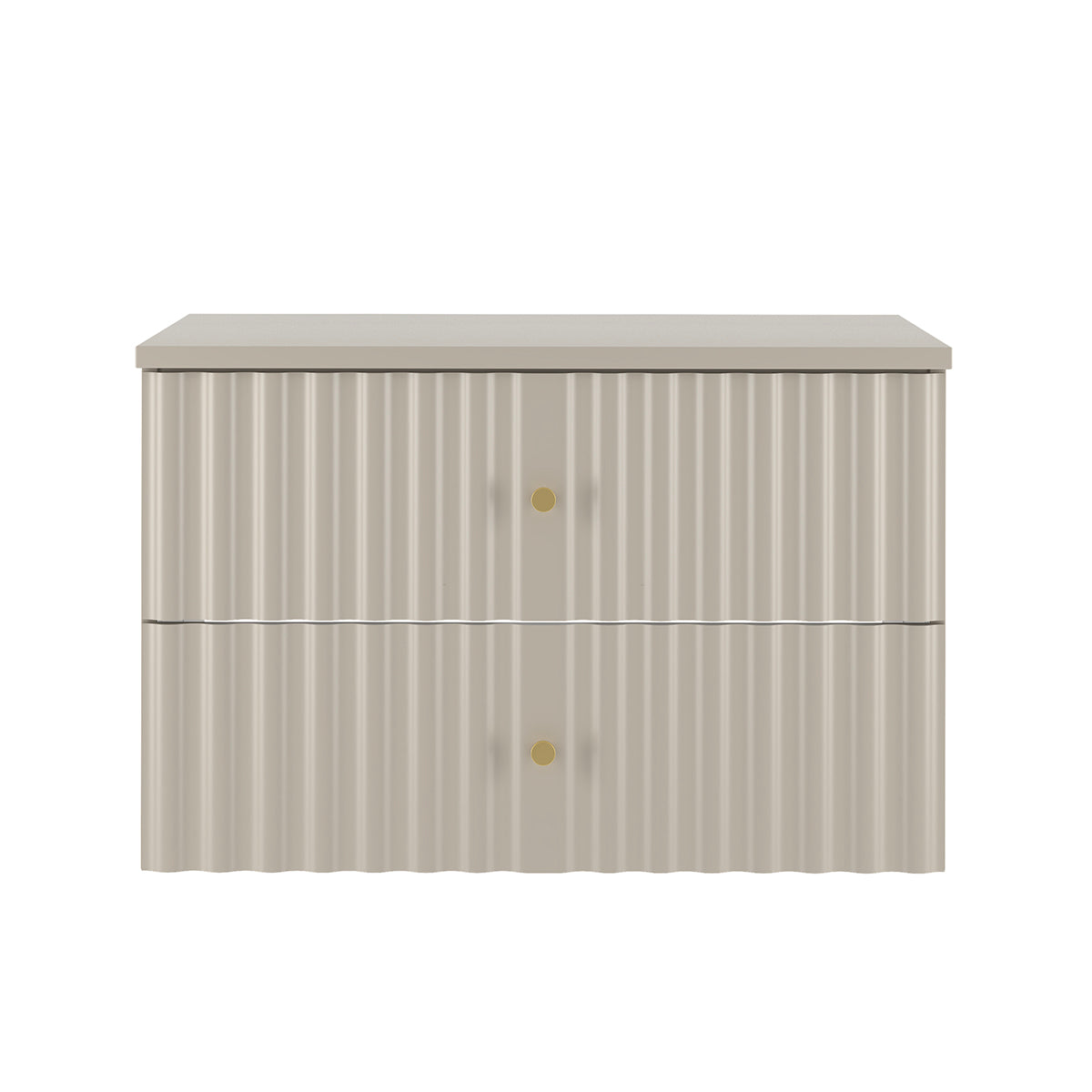 Meuble sous-vasque 80cm plan de toilette Izae Cachemire - vue 2