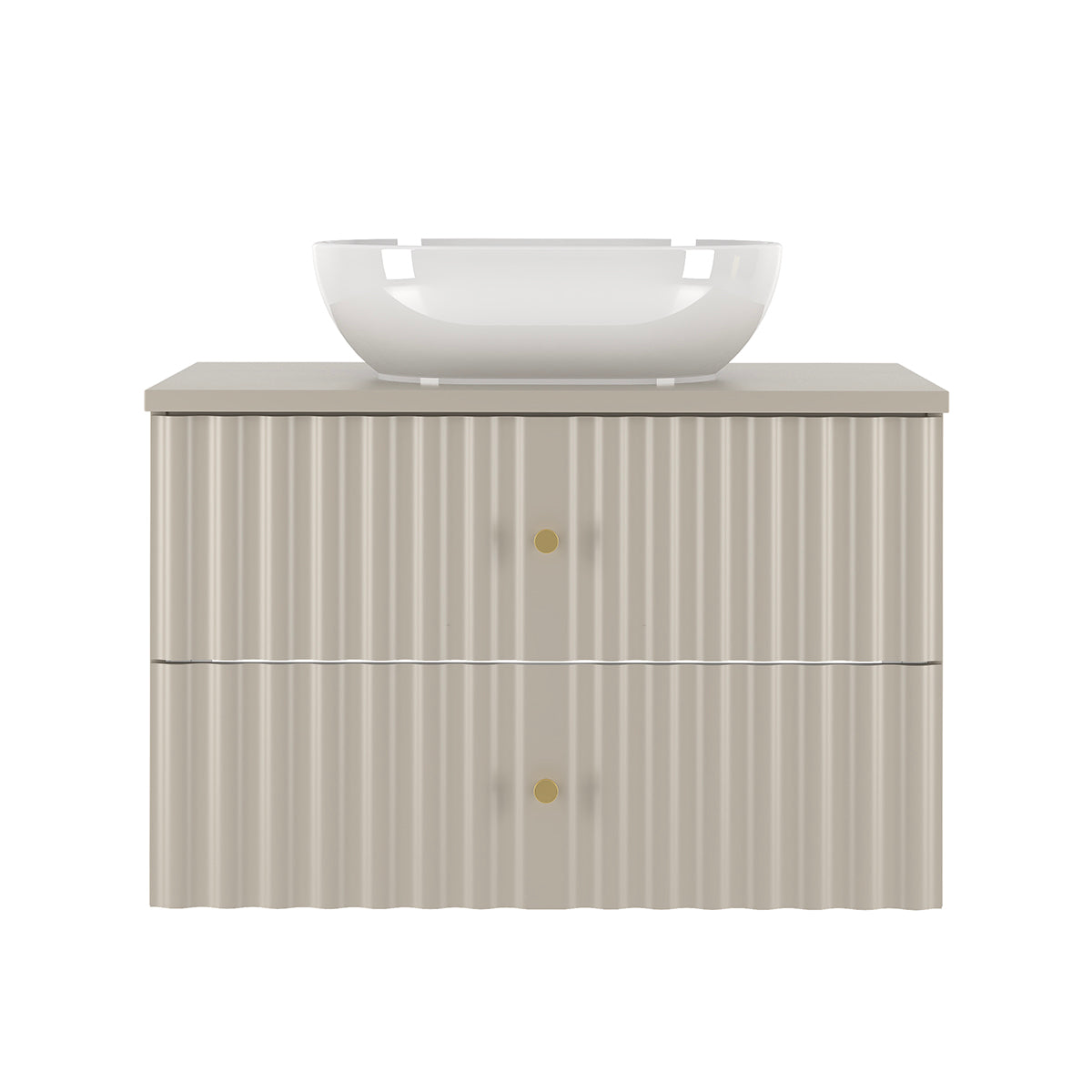 Meuble simple vasque 80cm Izae Cachemire - vue 2