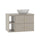 Meuble simple vasque 80cm 2 niches Izae Cachemire