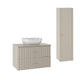 Ensemble meuble simple vasque 80cm et colonne Izae Cachemire