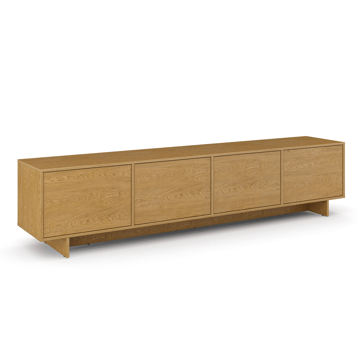 Meuble TV 4 portes 221 cm Tadao Bois