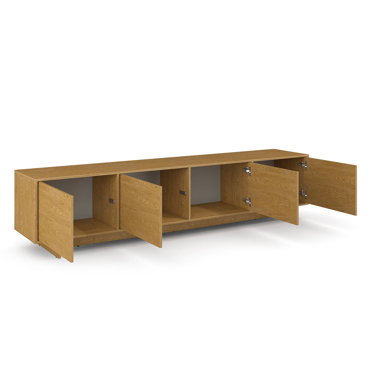 Meuble TV 4 portes 221 cm Tadao Bois - vue 4