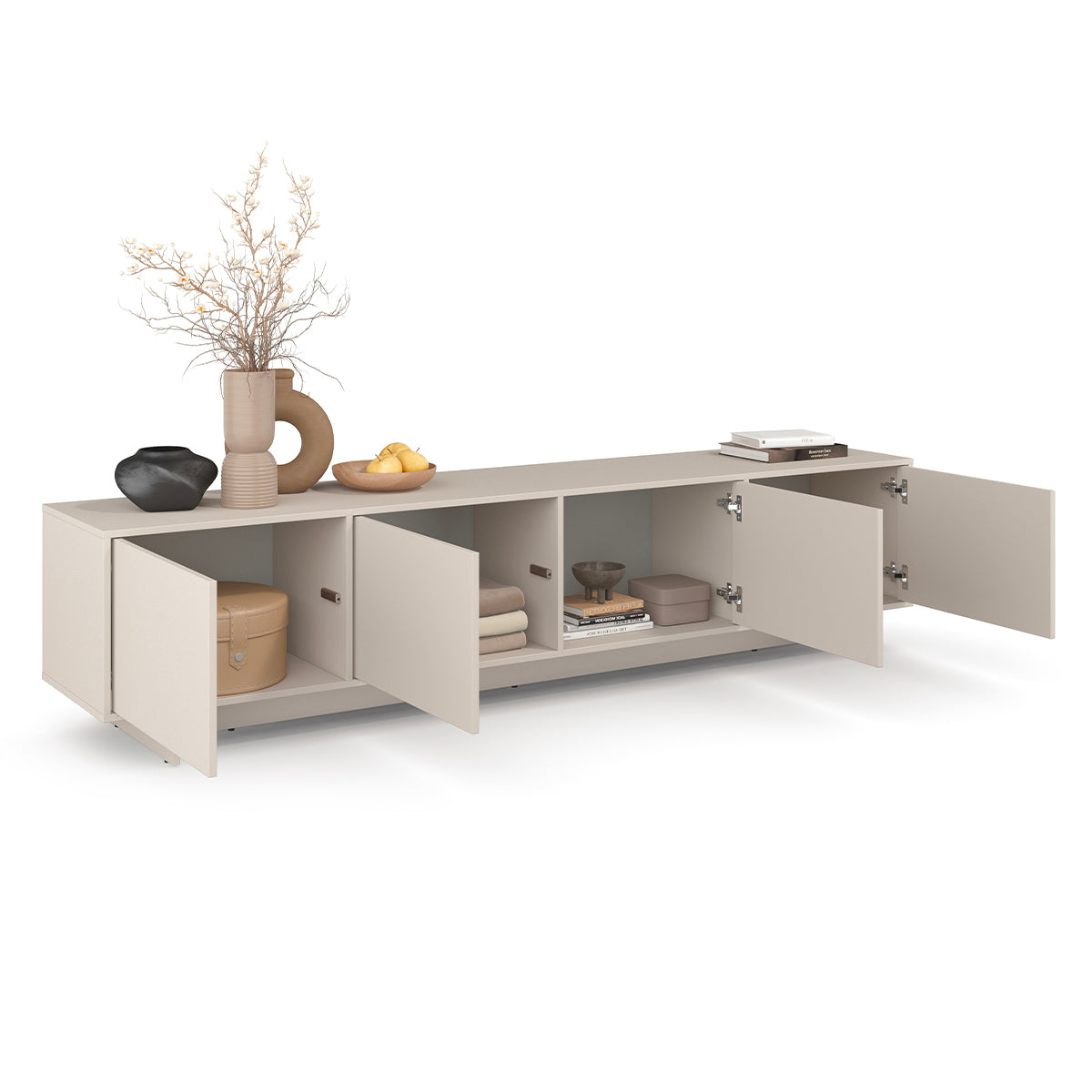 Meuble TV 4 portes 221 cm Tadao Cachemire - vue 5