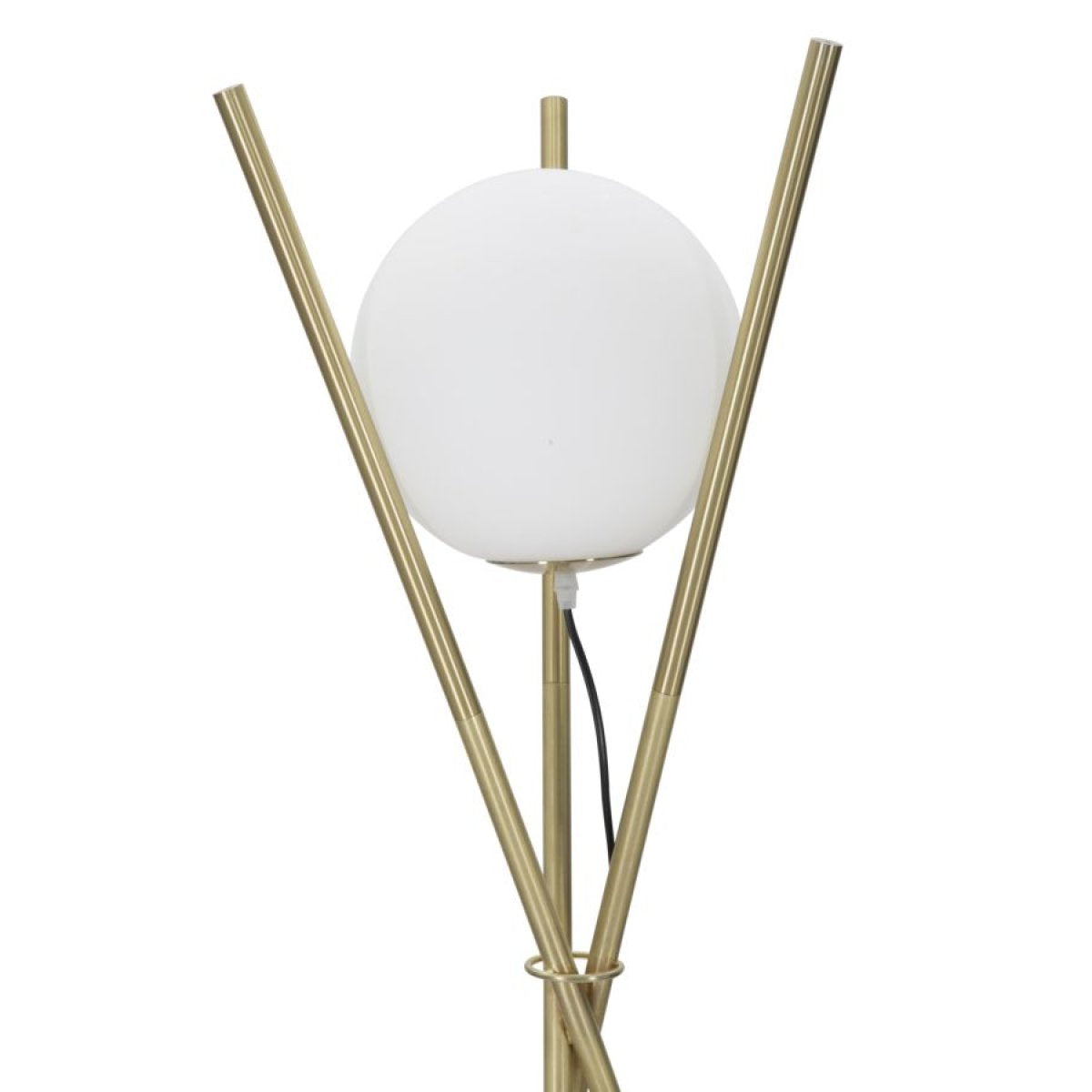 Lampadaire 1 globe en verre 155 cm Azélie Doré - vue 4