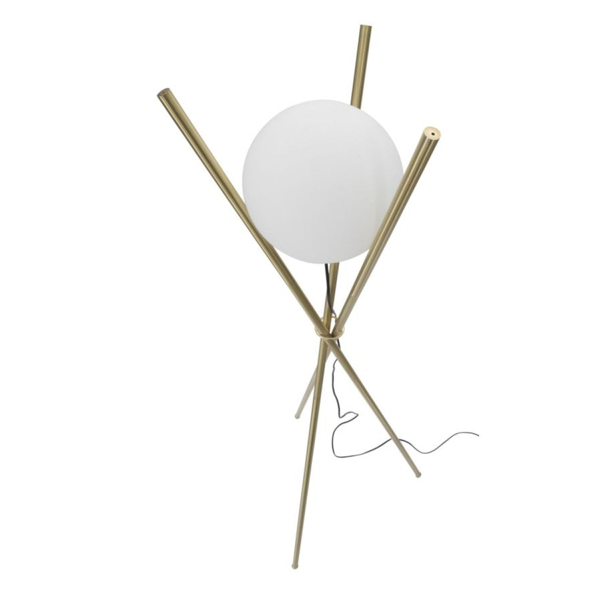 Lampadaire 1 globe en verre 155 cm Azélie Doré - vue 7
