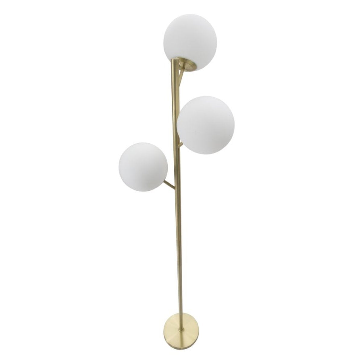 Lampadaire 3 globes en verre 190 cm Azélie Doré - vue 6