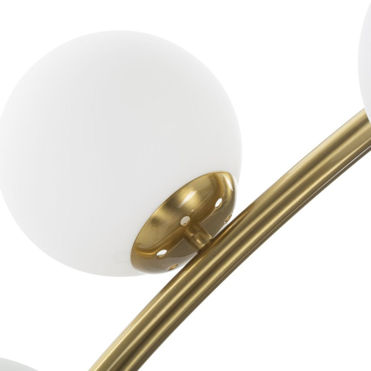Lampadaire 6 globes en verre 220 cm Azélie Doré - vue 4