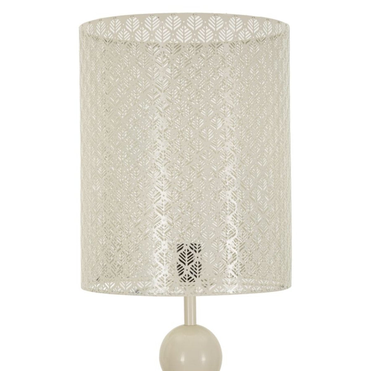 Lampadaire abat-jour en métal 160 cm Noléa Crème - vue 3