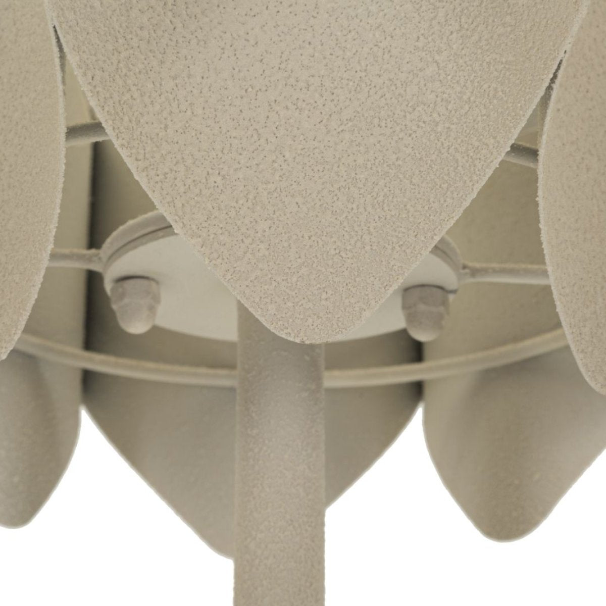Lampadaire abat-jour organique en métal 155 cm Galia Crème - vue 6
