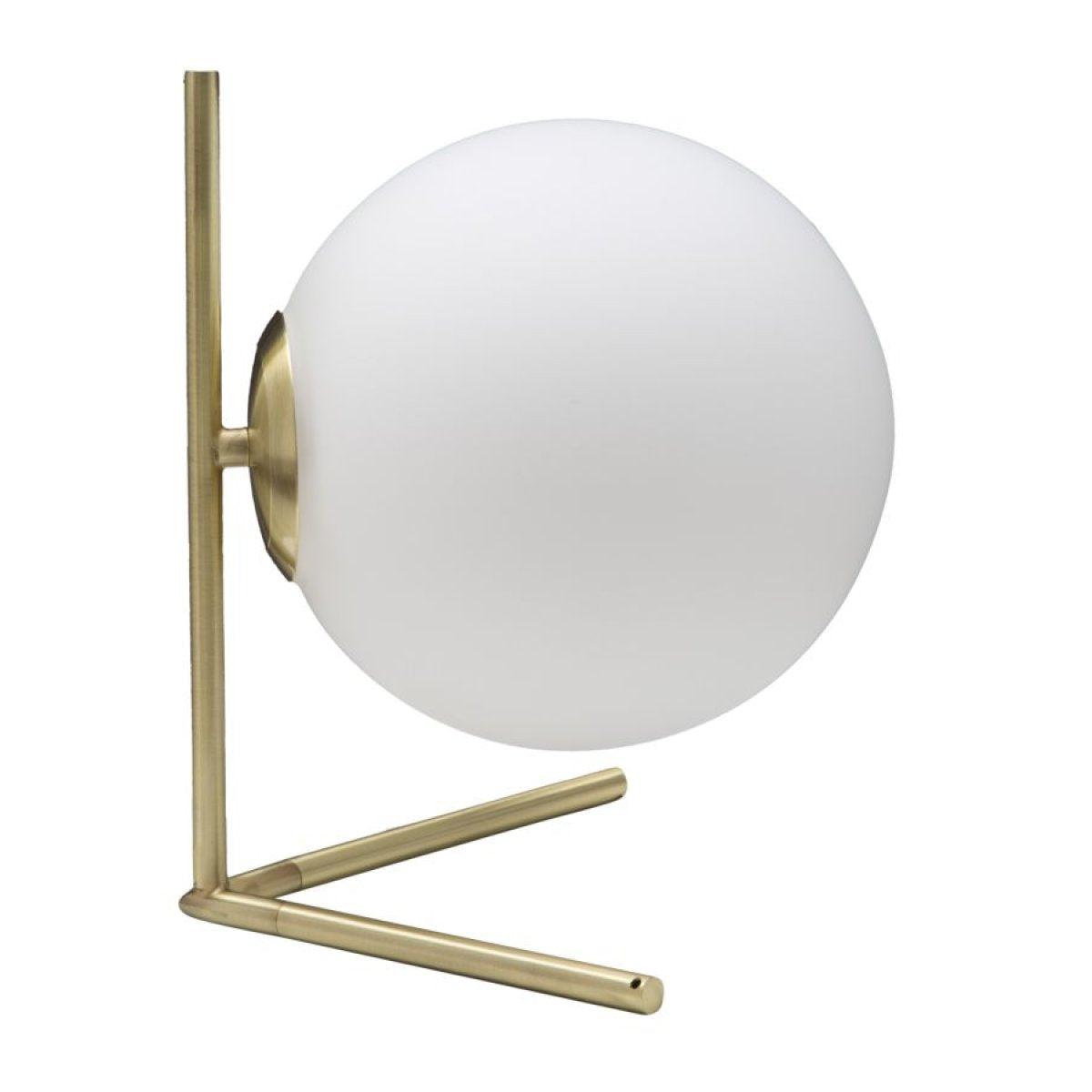 Lampe à poser 1 globe en verre 27 cm Azélie Doré - vue 2
