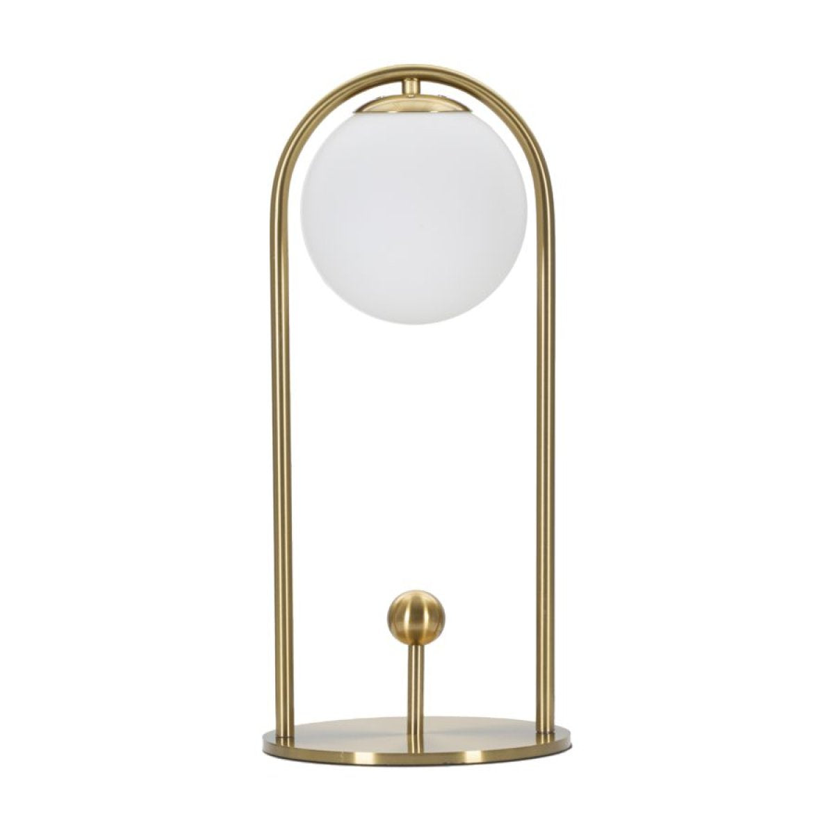 Lampe à poser 1 globe en verre 47 cm Azélie Doré - vue 2