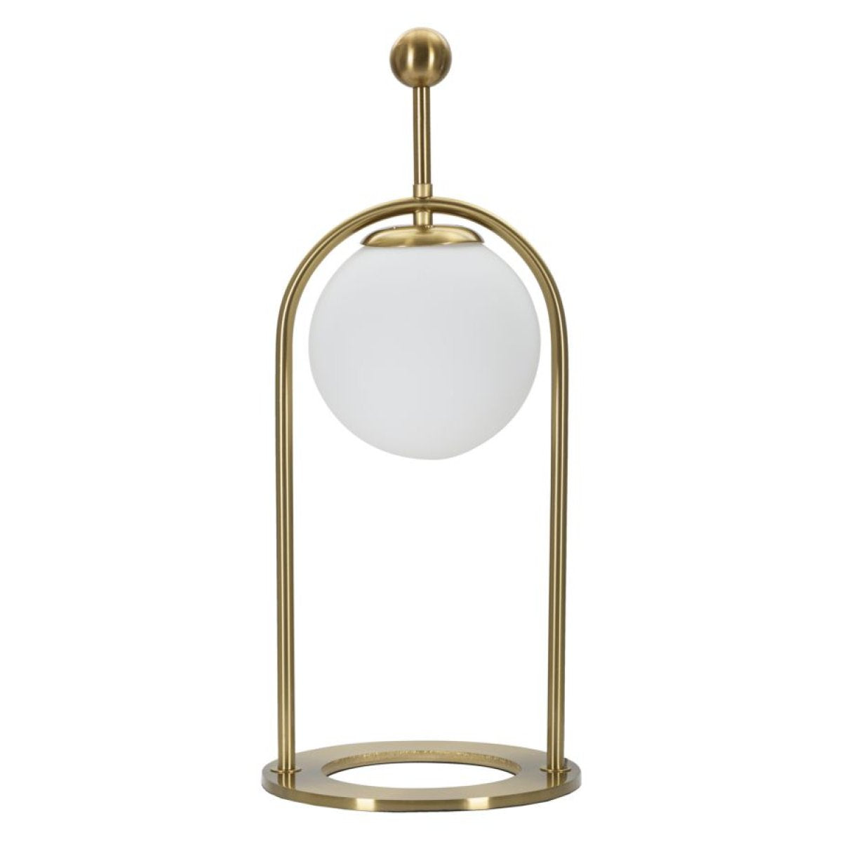 Lampe à poser 1 globe en verre 50 cm Azélie Doré - vue 2