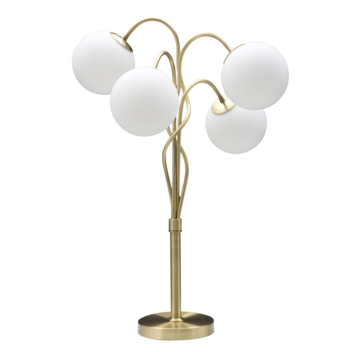 Lampe à poser 4 globes en verre 74 cm Azélie Doré - vue 2