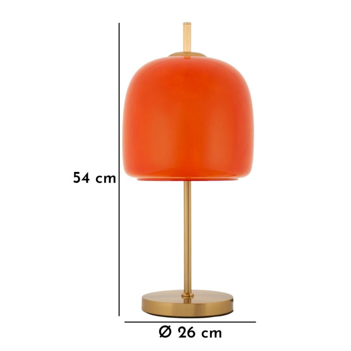 Lampe à poser 53 cm Tio Orange et Doré - vue 7