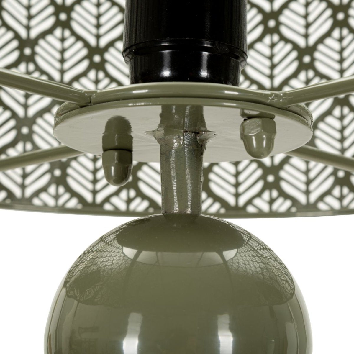 Lampe à poser abat-jour en métal 71 cm Noléa Vert - vue 3