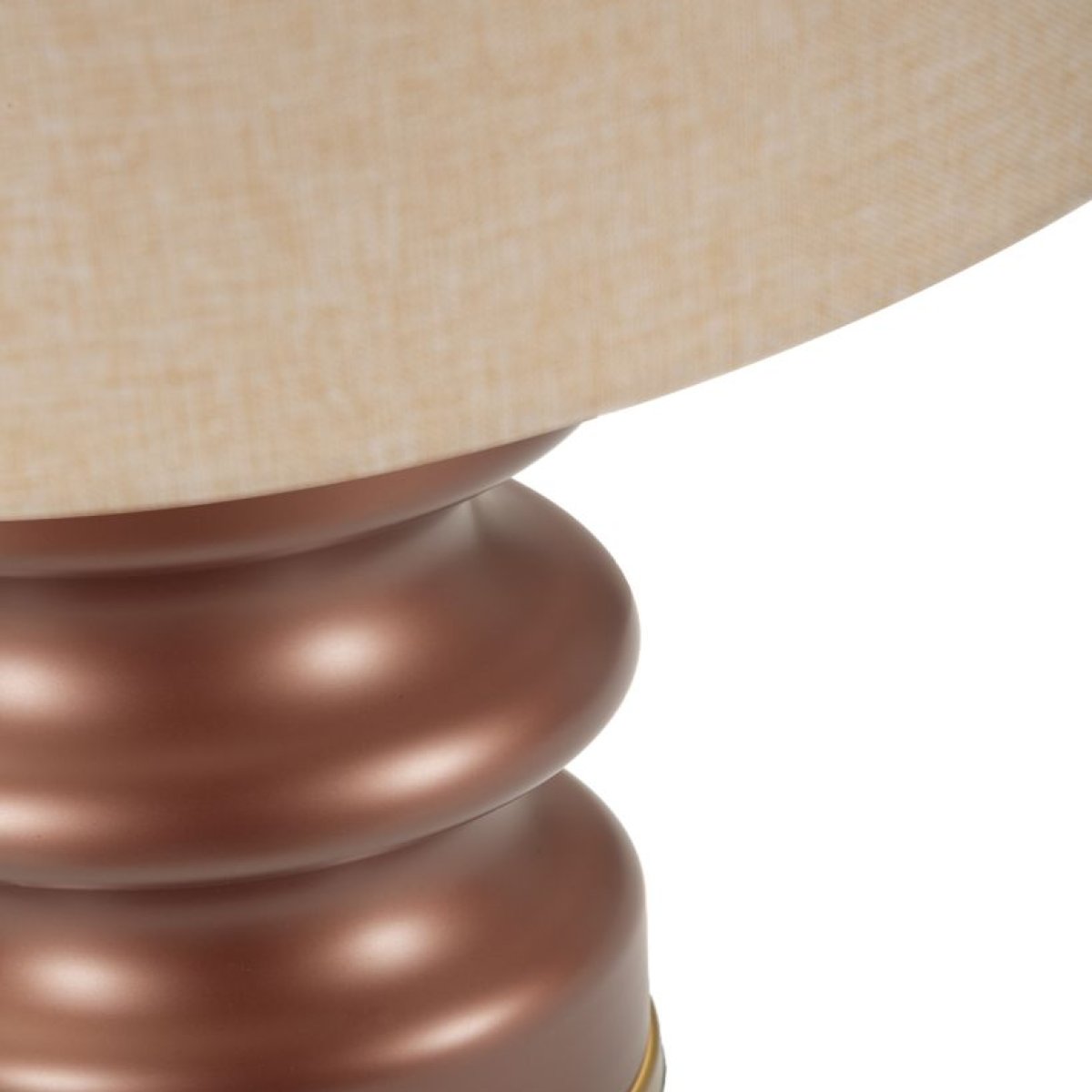 Lampe à poser avec abat-jour 56 cm Aliya Marron - vue 3