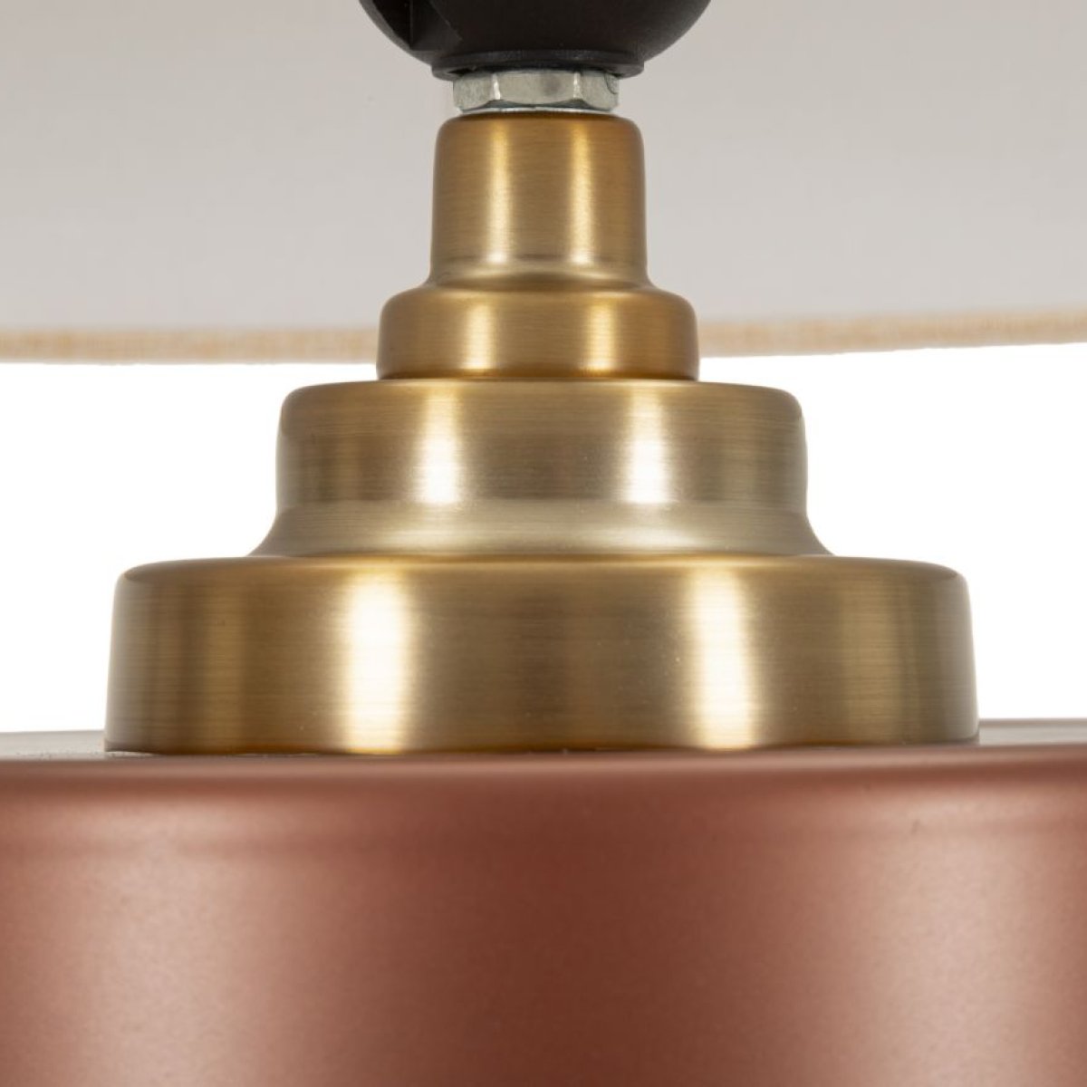 Lampe à poser avec abat-jour 56 cm Aliya Marron - vue 5