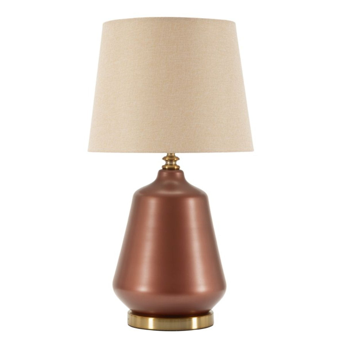 Lampe à poser avec abat-jour 65 cm Aliya Marron - vue 2