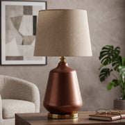 Lampe à poser avec abat-jour 65 cm Aliya Marron