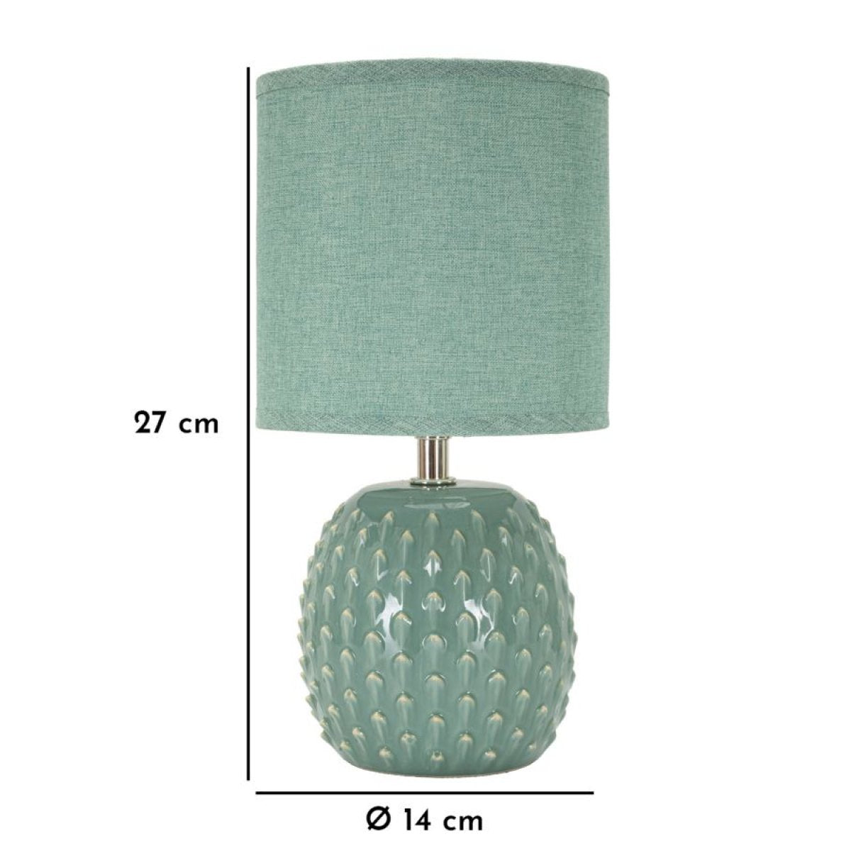 Lampe à poser céramique 27 cm Paulo Bleu - vue 6