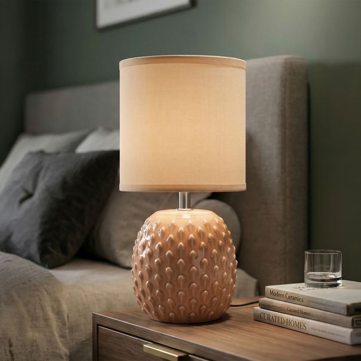 Lampe à poser céramique 27 cm Paulo Orange