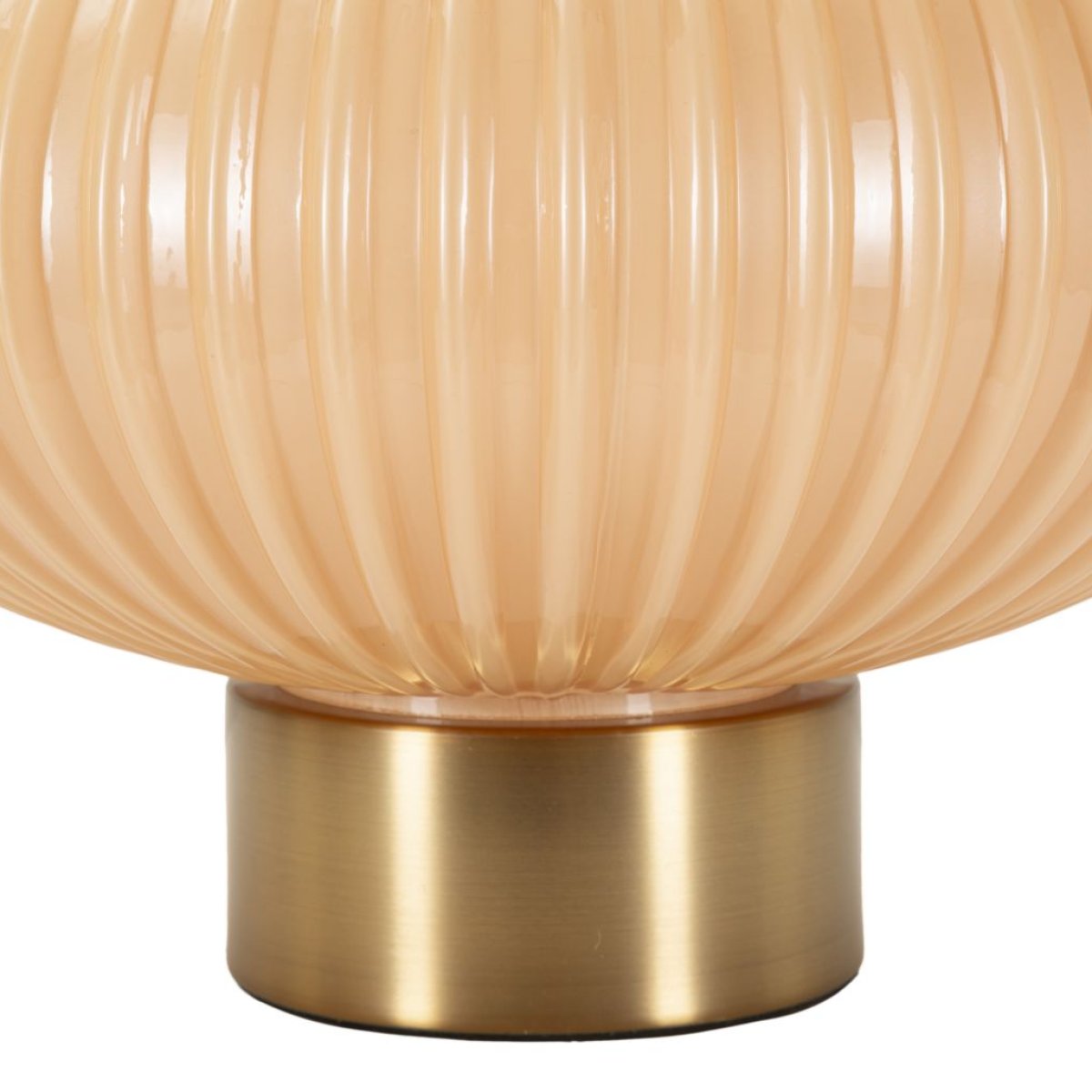 Lampe à poser en verre avec abat-jour 49 cm Lyssana Orange - vue 5