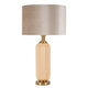 Lampe à poser en verre avec abat-jour 64 cm Lyssana Orange