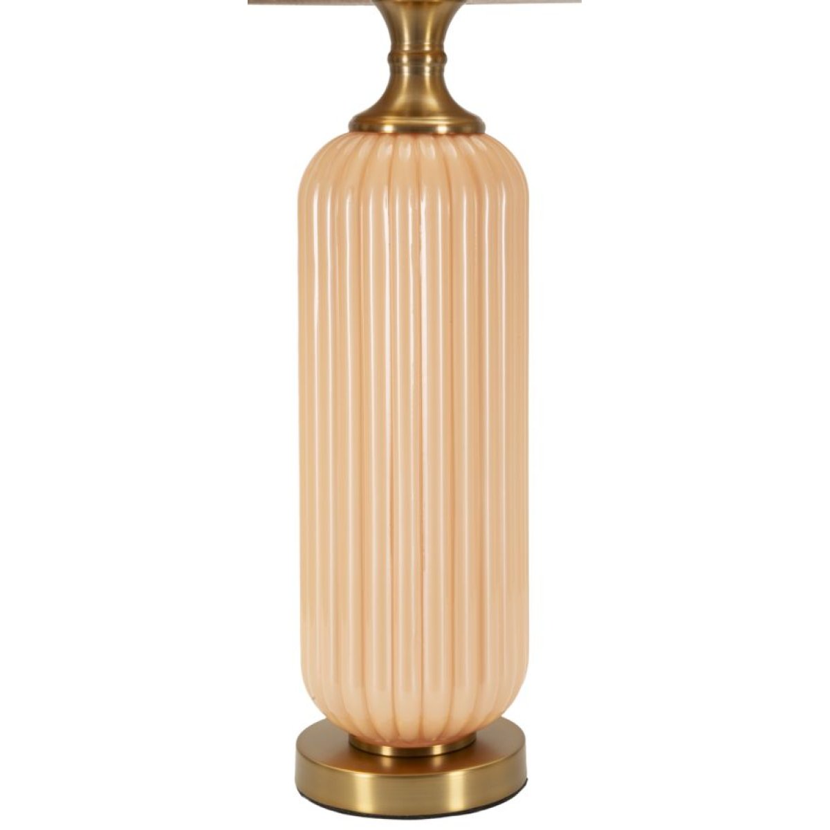 Lampe à poser en verre avec abat-jour 64 cm Lyssana Orange - vue 3