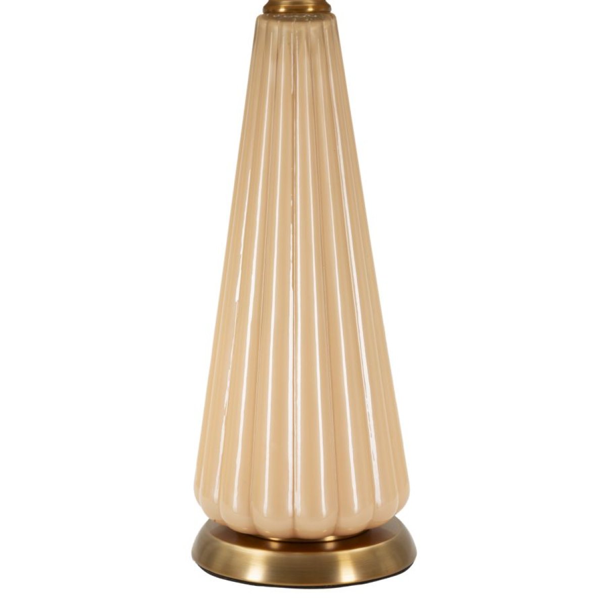 Lampe à poser en verre avec abat-jour 68 cm Lyssana Orange - vue 3