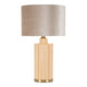 Lampe à poser en verre avec abat-jour 69 cm Lyssana Orange