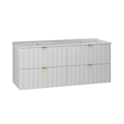 Meuble double vasque encastrée 120cm Lexa Blanc
