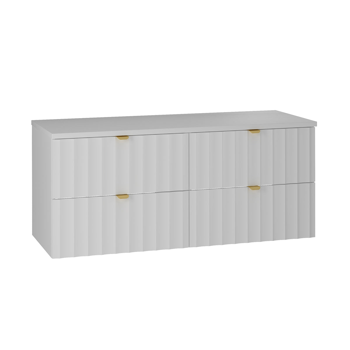 Meuble sous-vasque 120cm plan de toilette Lexa Blanc