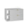 Meuble sous-vasque 80cm 2 niches plan de toilette Lexa Blanc
