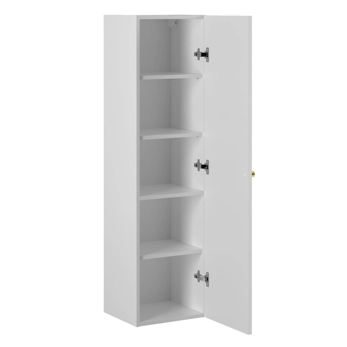 Ensemble meuble double vasque 140cm 2 niches et colonne Lexa Blanc - vue 5