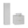 Ensemble meuble simple vasque 60cm et colonne Lexa Blanc