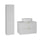 Ensemble meuble simple vasque 80cm et colonne Lexa Blanc