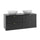 Meuble double vasque 120cm Lexa Noir