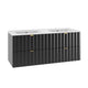 Meuble double vasque encastrée 120cm Lexa Noir