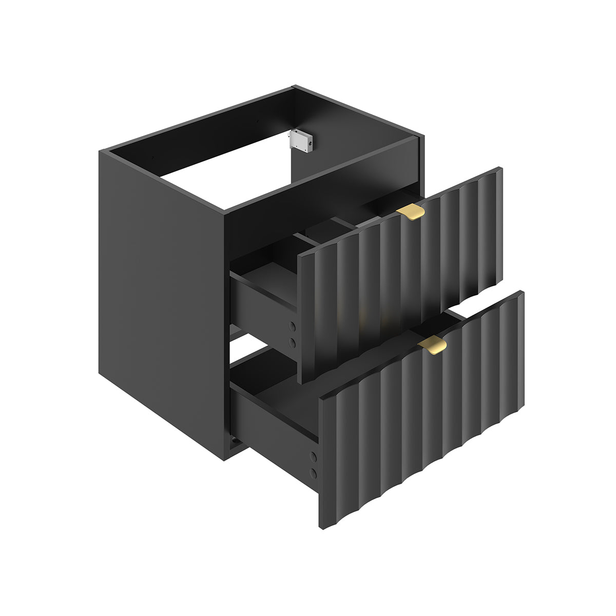 Meuble sous-vasque 120cm plan de toilette Lexa Noir - vue 2