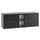 Meuble sous-vasque 140cm 2 niches plan de toilette Lexa Noir