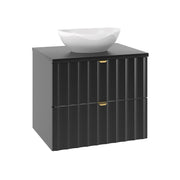 Meuble simple vasque 60cm Lexa Noir