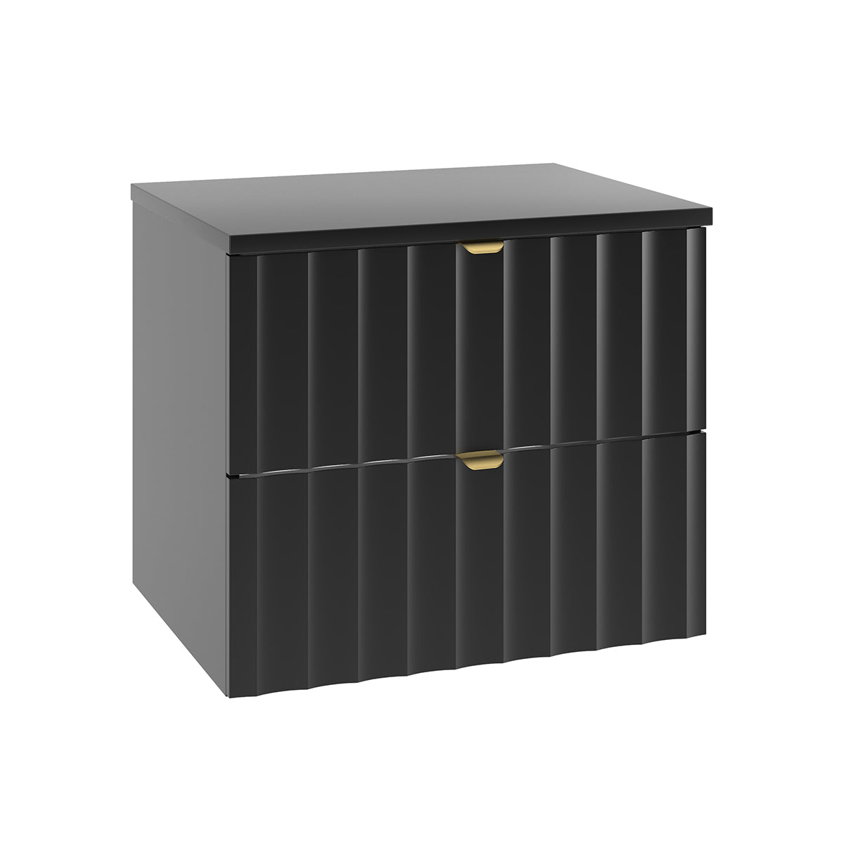 Meuble sous-vasque 60cm plan de toilette Lexa Noir