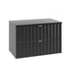 Meuble sous-vasque 80cm plan de toilette Lexa Noir