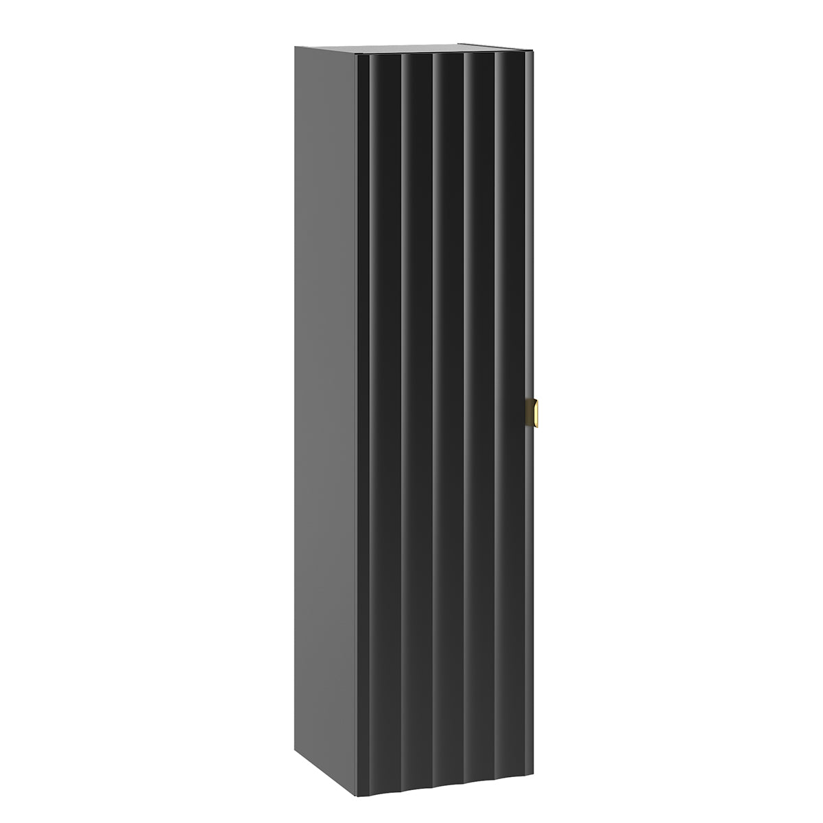 Ensemble meuble double vasque 140cm 2 niches et colonne Lexa Noir - vue 7