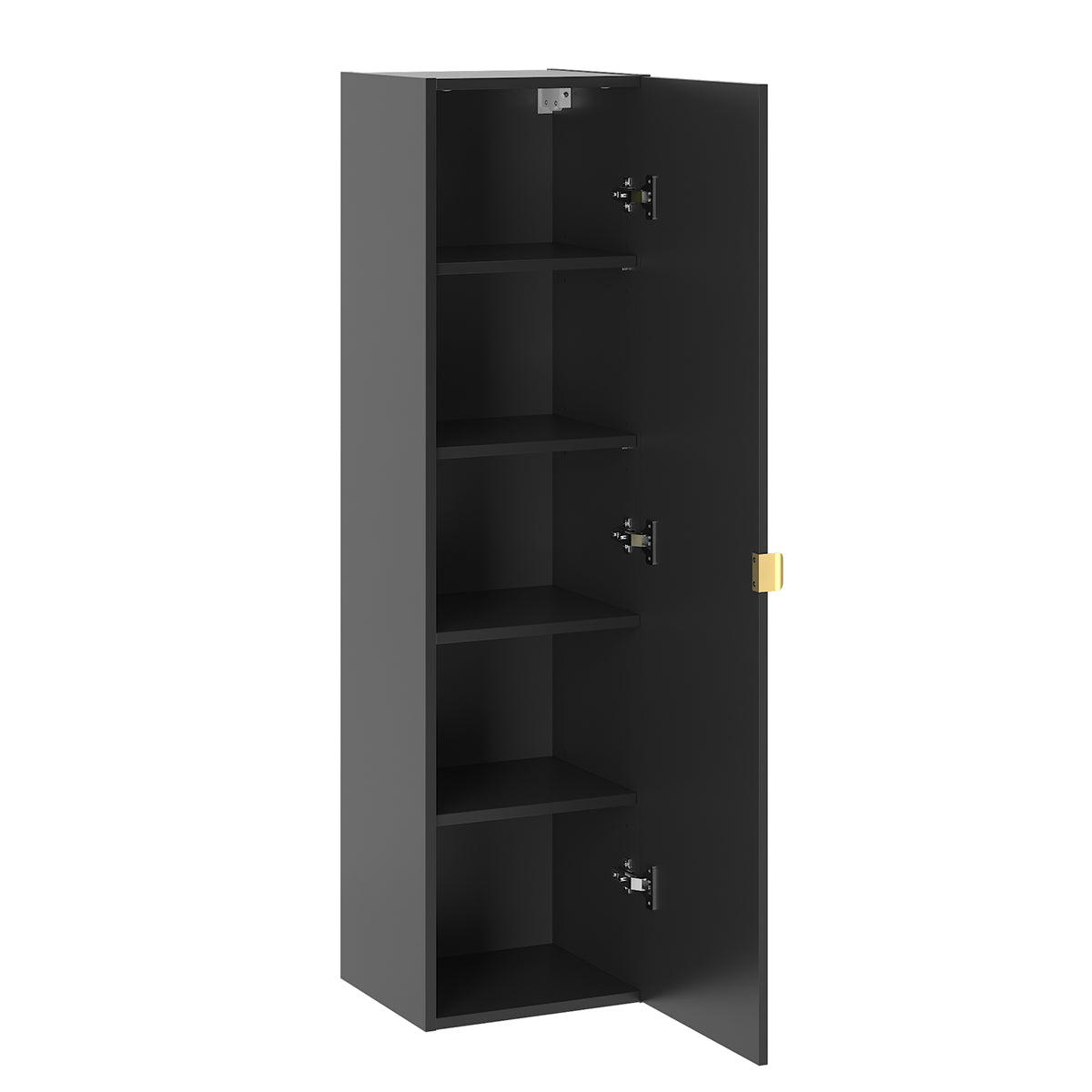 Ensemble meuble simple vasque encastrée 60cm et colonne Lexa Noir - vue 5