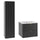 Ensemble meuble simple vasque encastrée 60cm et colonne Lexa Noir