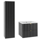 Ensemble meuble simple vasque encastrée 60cm et colonne Lexa Noir