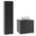 Ensemble meuble simple vasque 60cm et colonne Lexa Noir