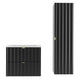 Ensemble meuble simple vasque encastrée 80cm et colonne Lexa Noir