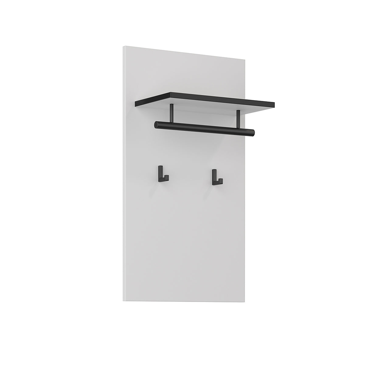 Porte-manteau mural 2 pantères Lilia Blanc